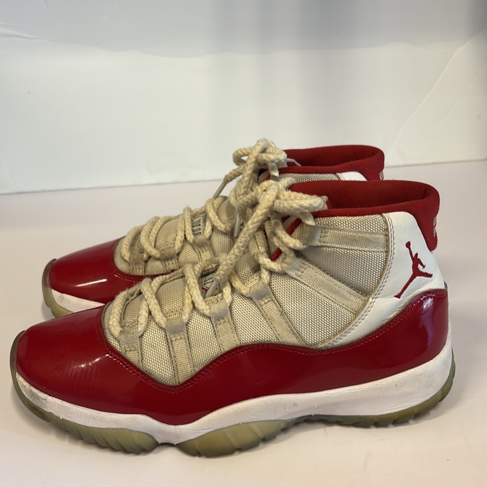 Nike Air Jordan 11 Cherry Red Basketball Shoes - Picture 7 of 10